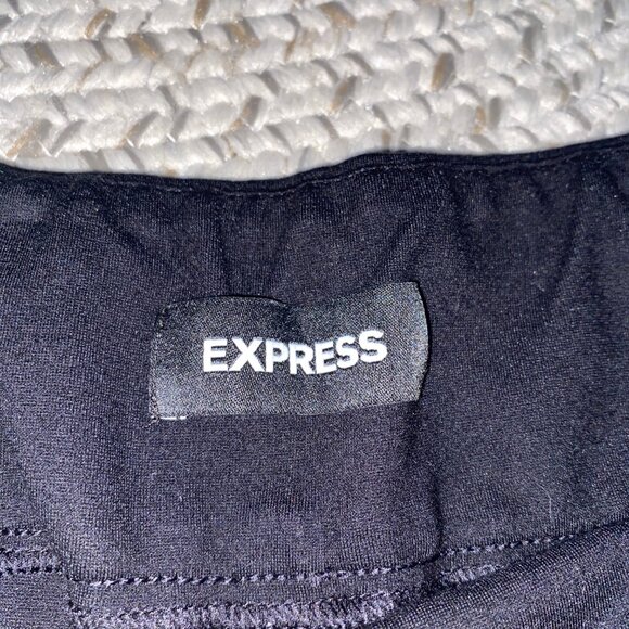 Express - Pitch Black - Super High Wasted Ankle Pant - S - Picture 3 of 5
